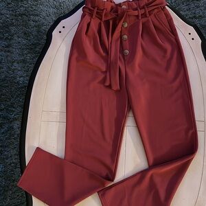 Ladies Size Medium Burnt Orange SOHO Pants.